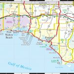 Florida Panhandle Map   Florida Gulf Coast Towns Map