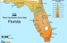 Florida Plant Hardiness Zone Map Large Map | Outdoors | Florida - Florida Growing Zones Map