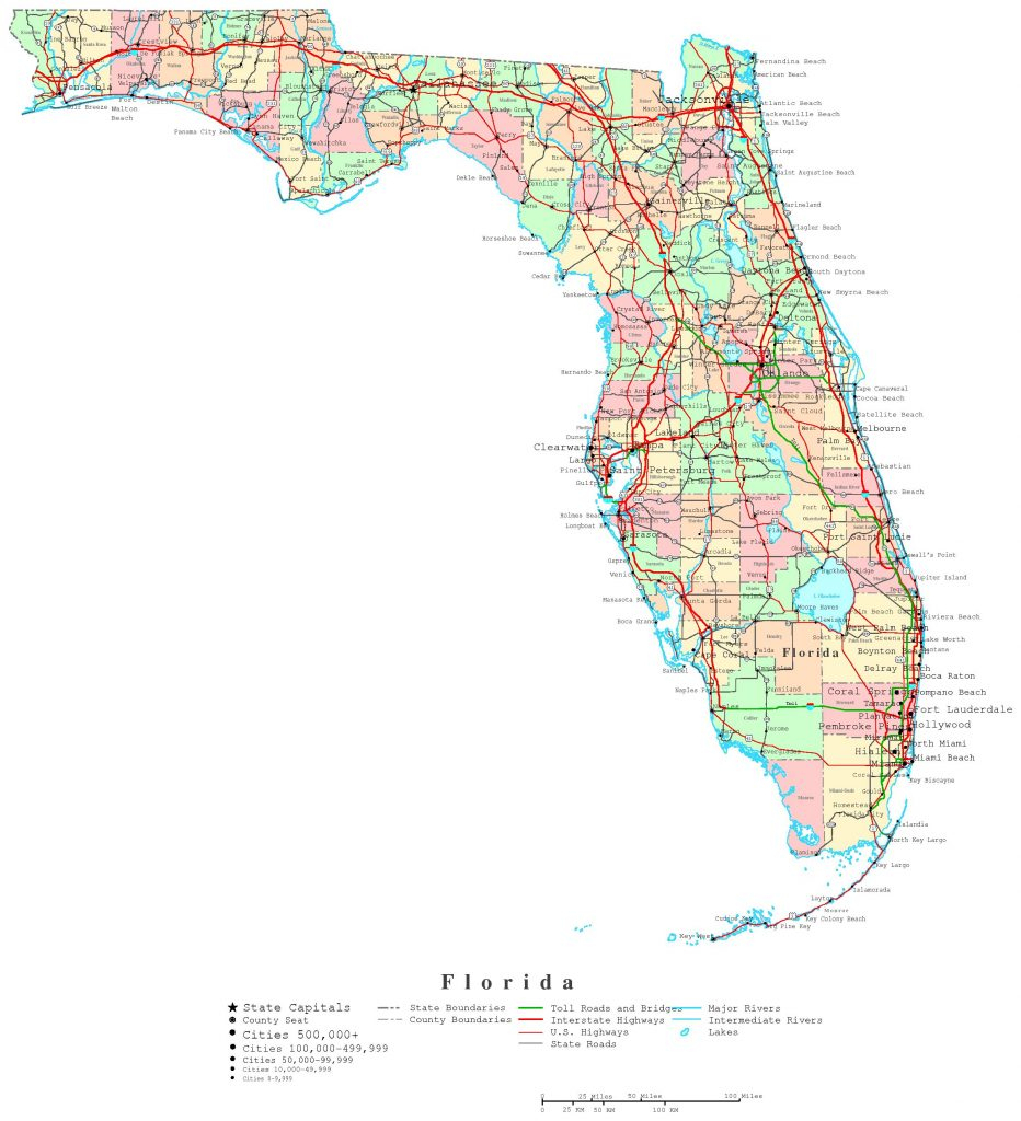 Florida Printable Map Map Road With Florida State Map Pictures Map - Florida City Map Outline