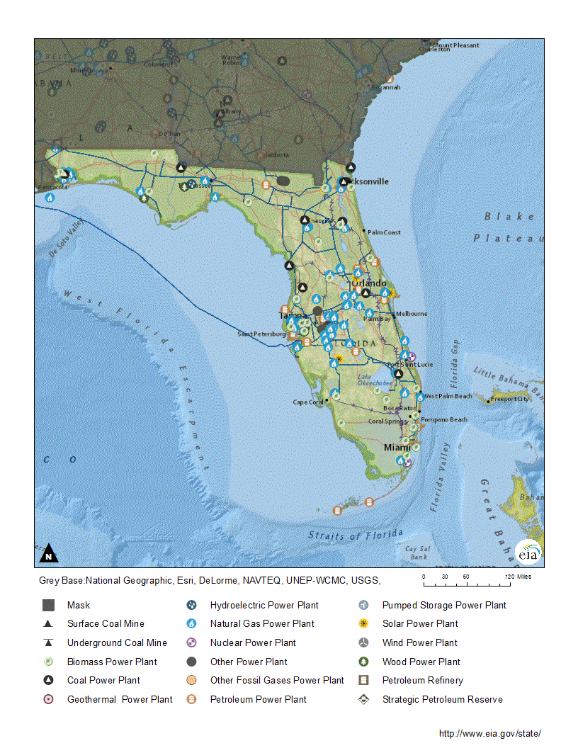 Florida Profile - Florida Natural Gas Pipeline Map