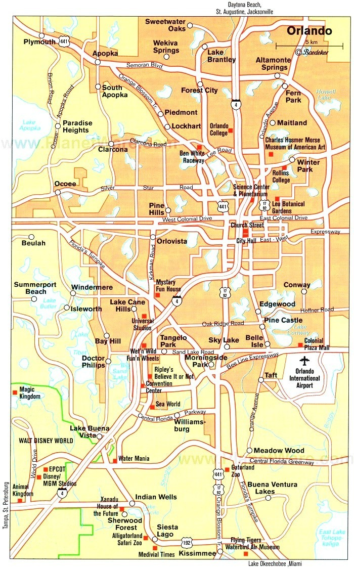 Florida Road Map With Cities And Towns In Of Fancy Orlando Within - Road Map To Orlando Florida