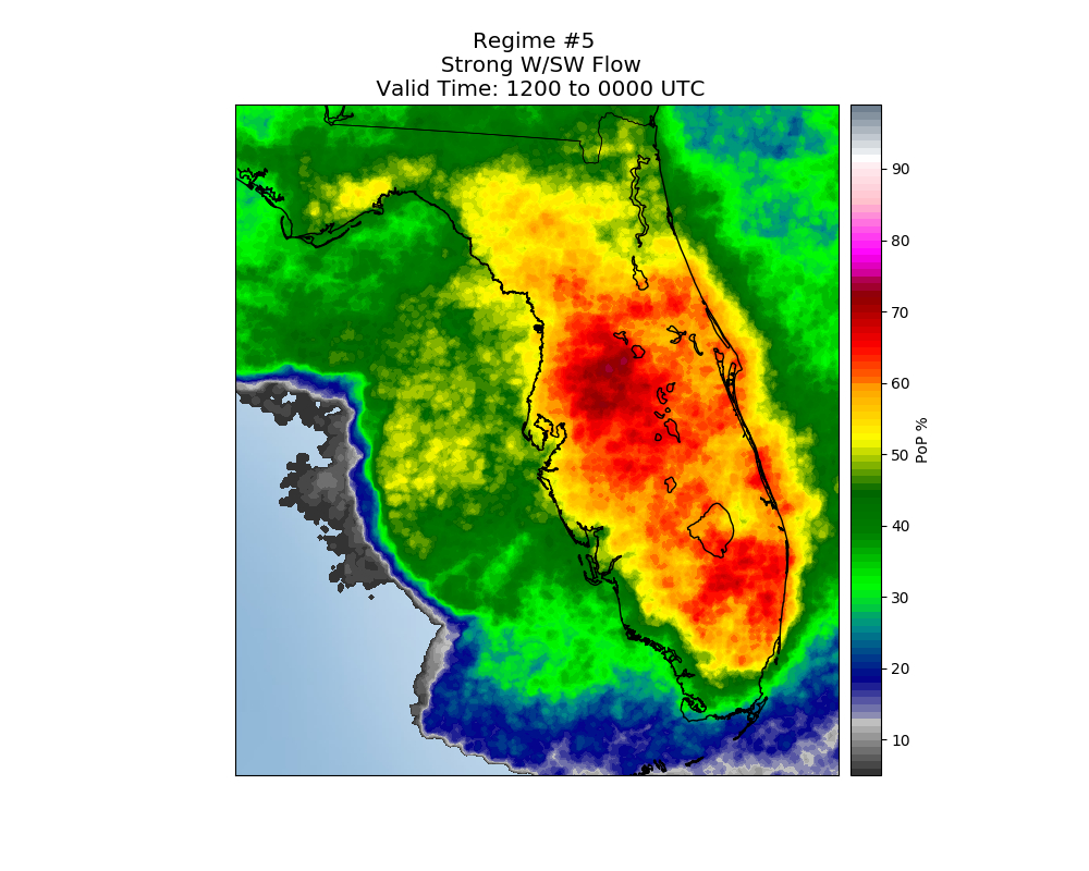 Florida Sea Breeze Regime #5 - Seabreeze Florida Map