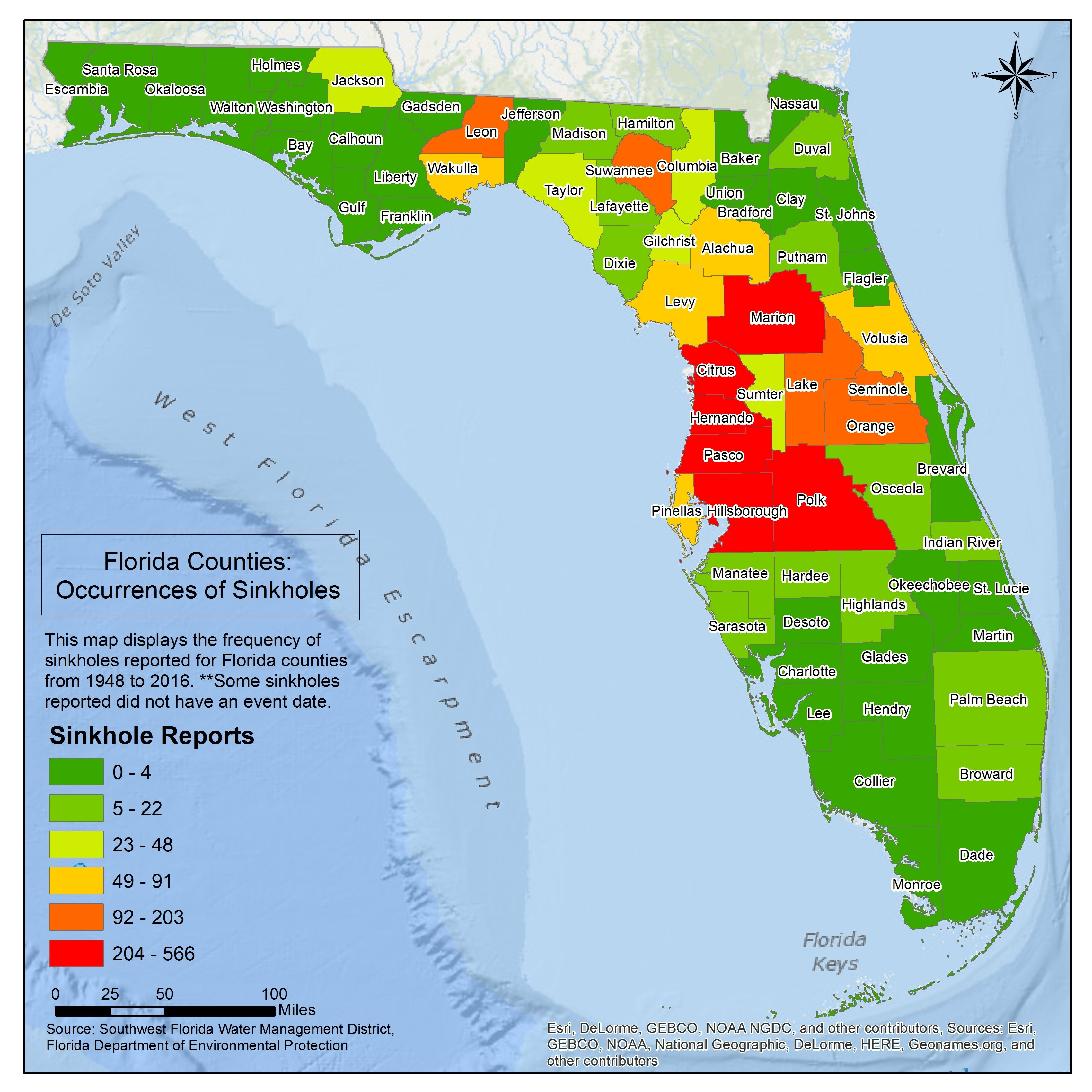 Florida Sinkhole Map - Interactive Sinkhole Map Florida