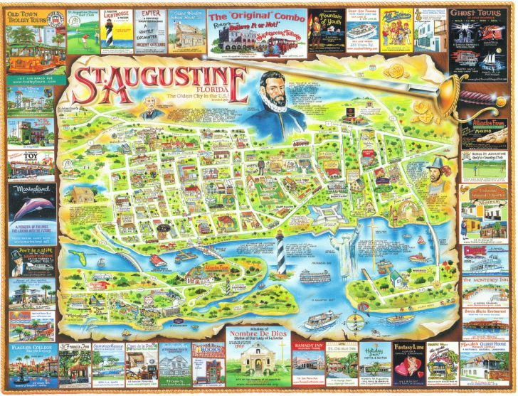 St Augustine Florida Map Of Attractions