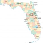 Florida State Map With Major Cities And Travel Information   Florida City Map Outline