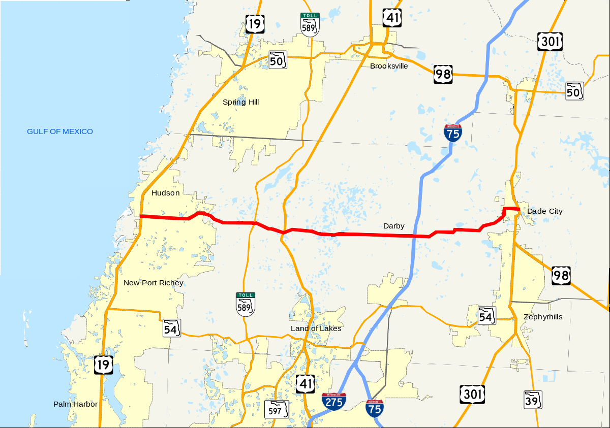 Florida State Road 52 - Wikipedia - Google Maps Hudson Florida