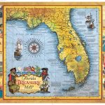 Florida Treasure Map | Historic Print & Map Company   Old Florida Maps Prints