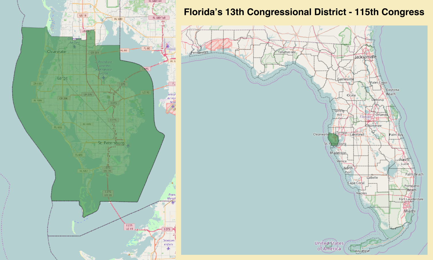 Florida&amp;#039;s 13Th Congressional District - Wikipedia - Jennings Florida Map