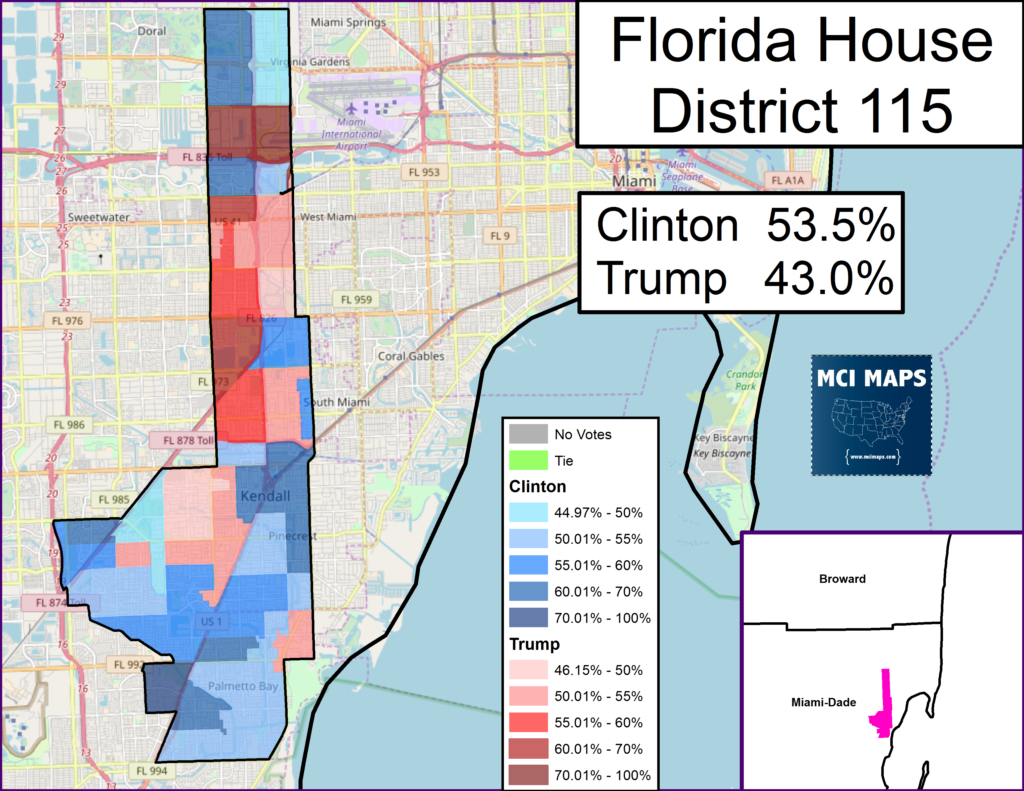 Florida&amp;#039;s 2018 State House Ratings – Mci Maps - Florida House District 115 Map