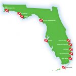 Florida's Shipwrecks: Museums In The Sea | Diver Magazine   Florida Wreck Diving Map