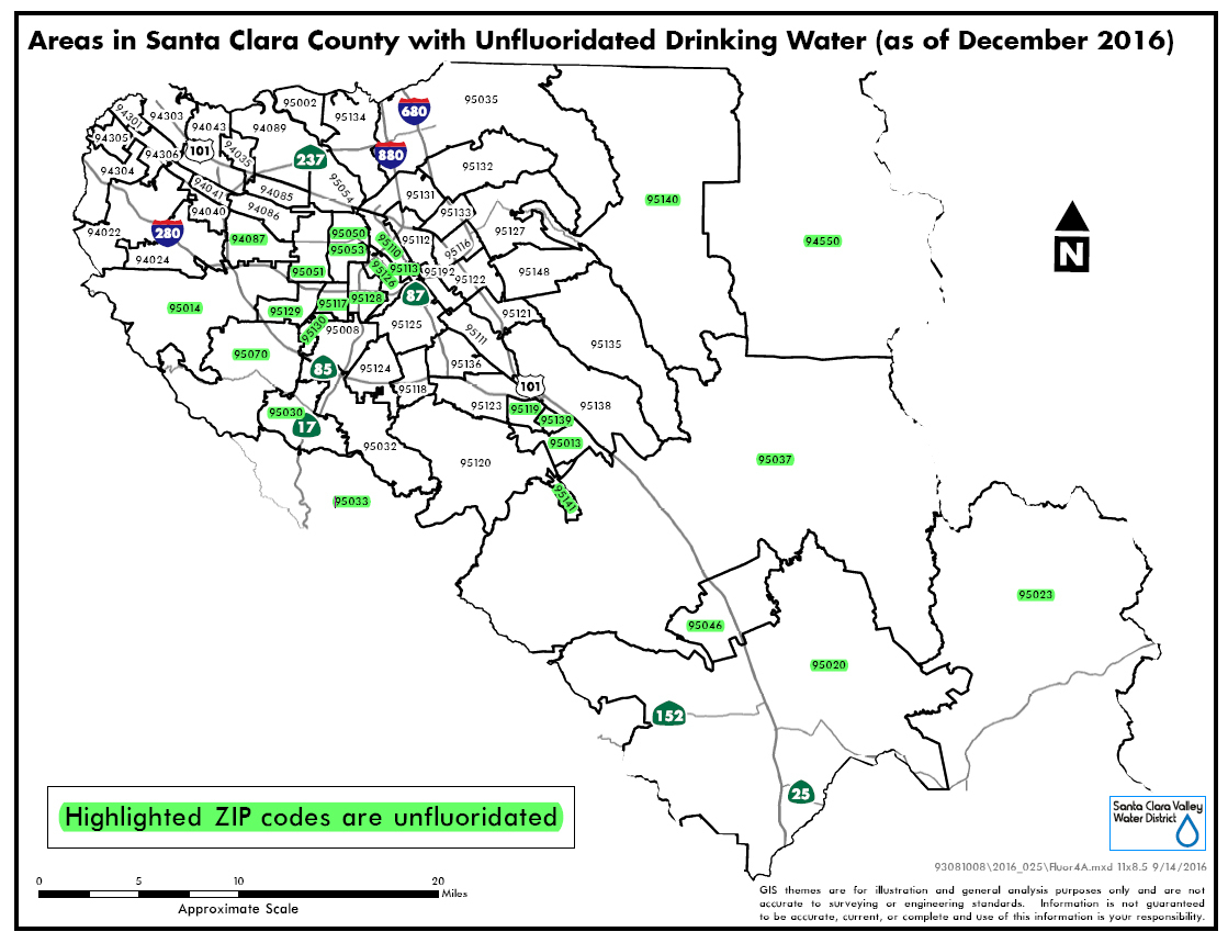 Fluoridation | Santa Clara Valley Water - California Fluoridation Map