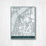 Fort Myers Florida Street Map Print, Fort Myers Map, Fort Myers Map   Street Map Of Fort Myers Florida