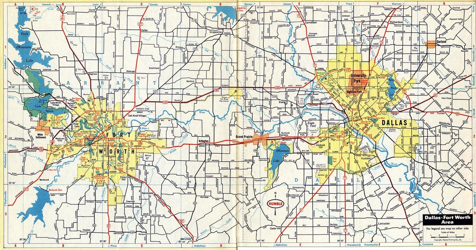 Fort Worth - Ft Worth Map - Maps Fort Worth - Ft Worth (Texas - Usa) - Fort Worth Texas Map