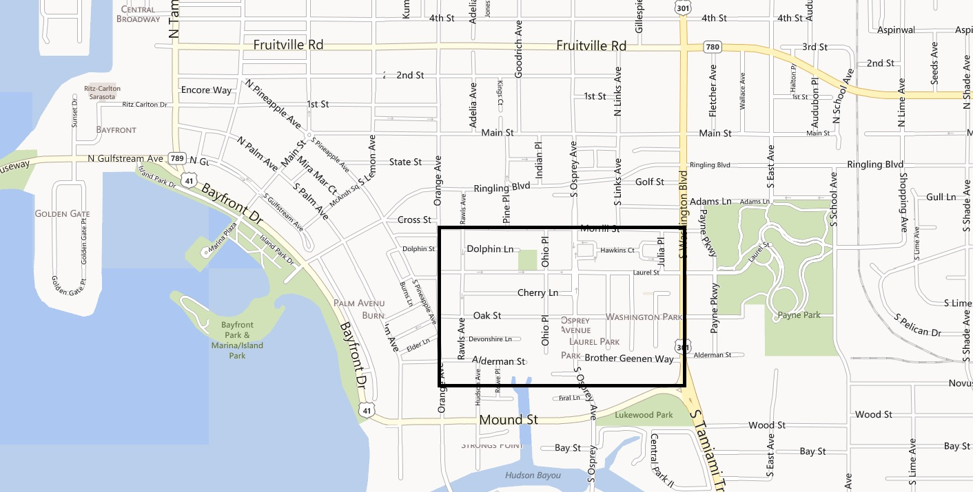 Four Walkable Neighborhoods In Sarasota - Map Of Sarasota Florida Neighborhoods