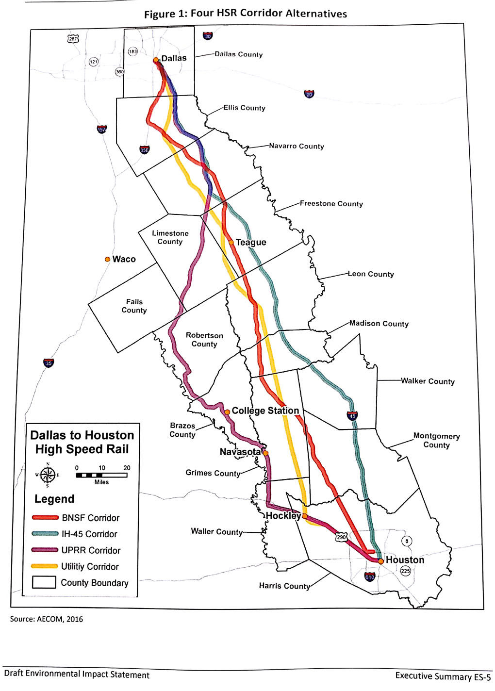 Fra Releases Environmental Impact Statement | News - Texas High Speed Rail Map