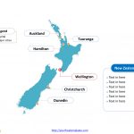 Free New Zealand Editable Map   Free Powerpoint Templates   Printable Map Of New Zealand