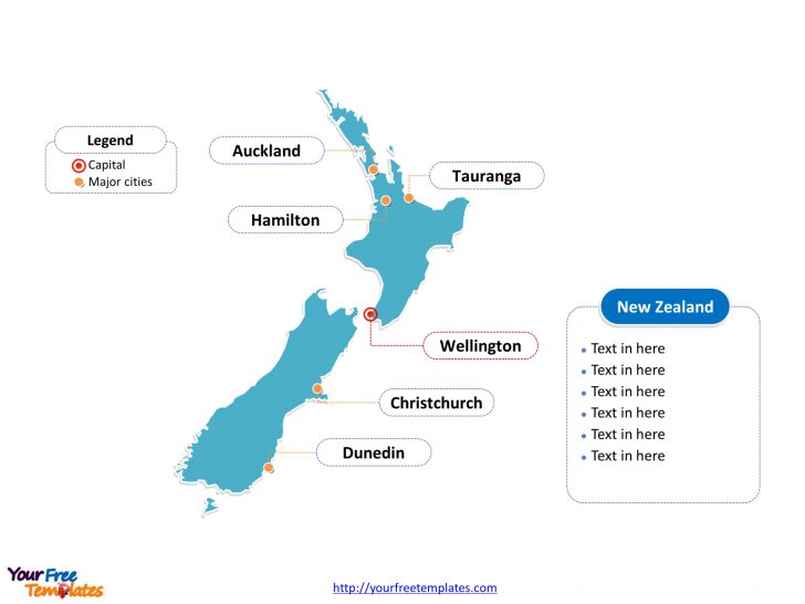 Printable Map Of New Zealand