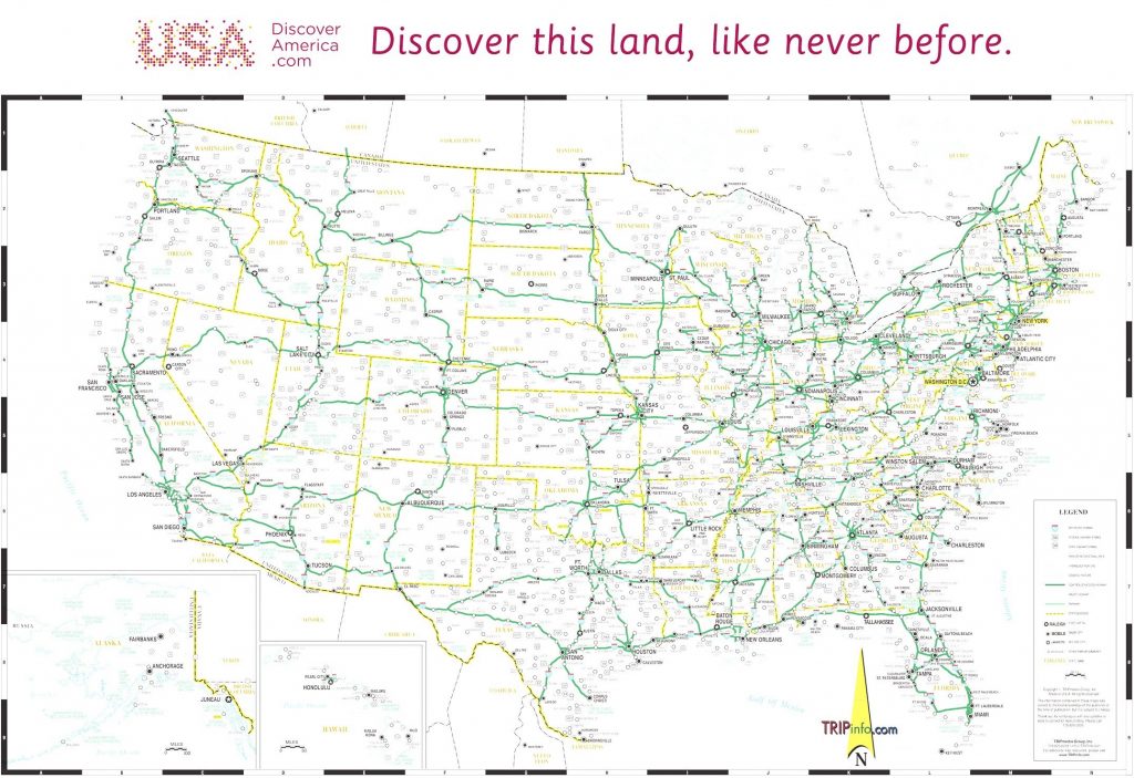 Free Printable Us Highway Map Usa Road Map Elegant 10 Beautiful Free ...