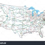 Free Printable Us Highway Map Usa Road Vector For With Random Roads   Free Printable Road Maps Of The United States
