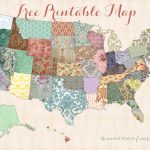 Free Printable Usa Map – Shabby Chic   Free Printable Maps