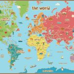 Free Printable World Map For Kids Maps And | Gary's Scattered Mind   8X10 Printable World Map