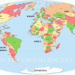 Free Printable World Maps   Children's Map Of The World Printable