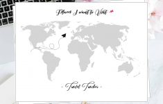 Free Travel Tracker Printable - Free Printable Travel Maps