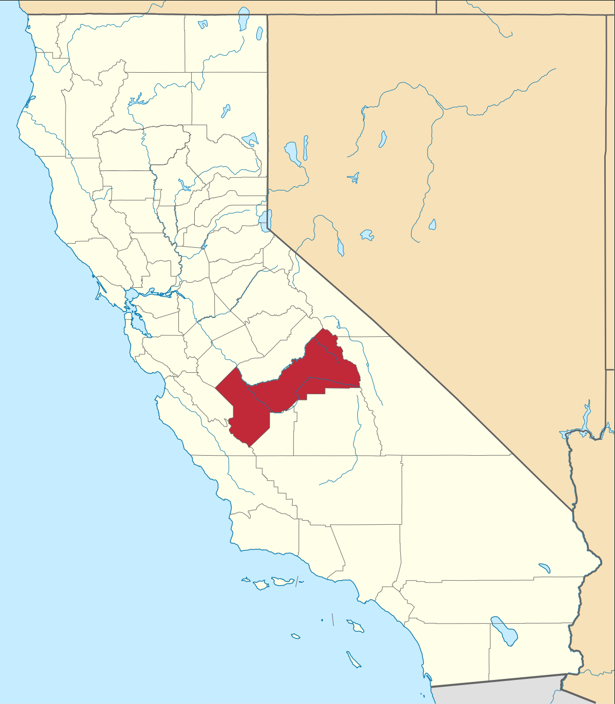 Fresno County, California - Wikipedia - Fresno California Google Maps