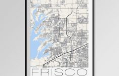 Frisco Texas Map Frisco City Map Print Frisco Map Poster | Etsy - Texas Map Poster