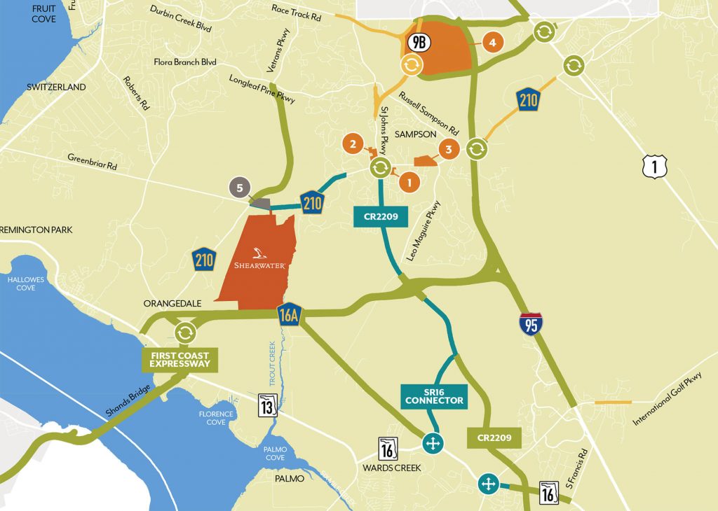 Future Area Development Map Map Of St Johns County Florida