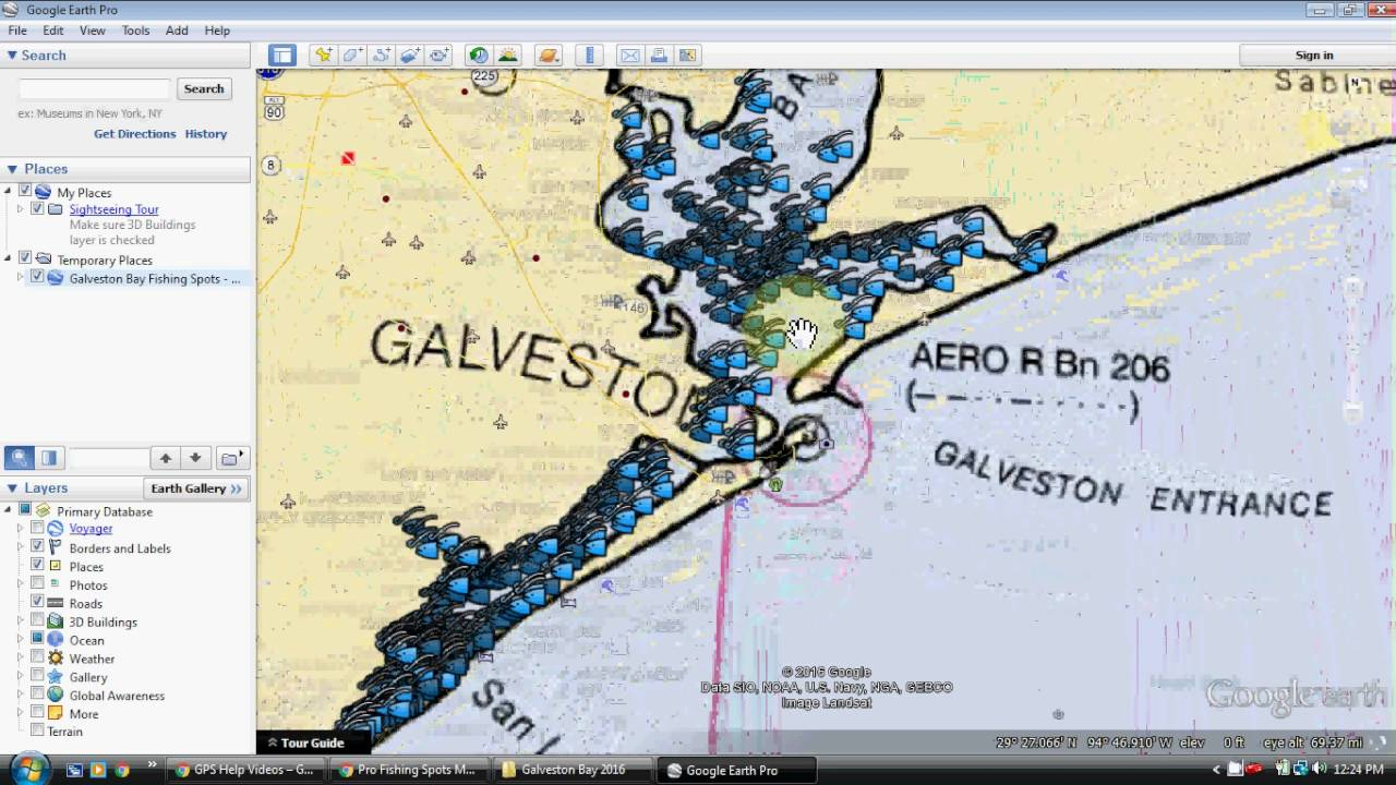 Galveston Bay Fishing Map - Youtube - Texas Wade Fishing Maps