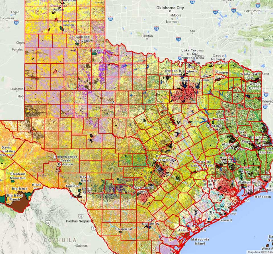 Geographic Information Systems (Gis) - Tpwd - Interactive Elevation Map Of Texas