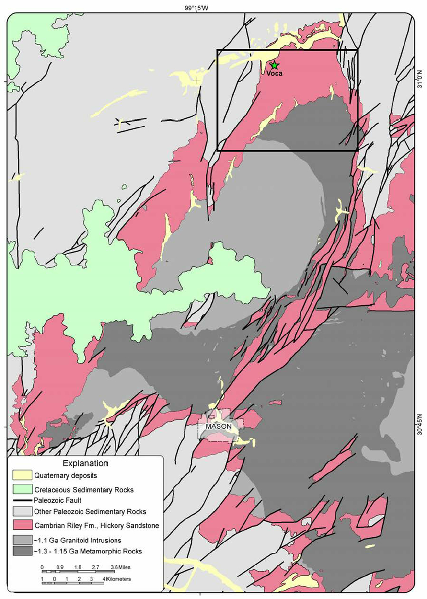Geologic Map Of The Voca Frac Sand-Producing Area In The Northwest - Texas Geologic Map Google Earth