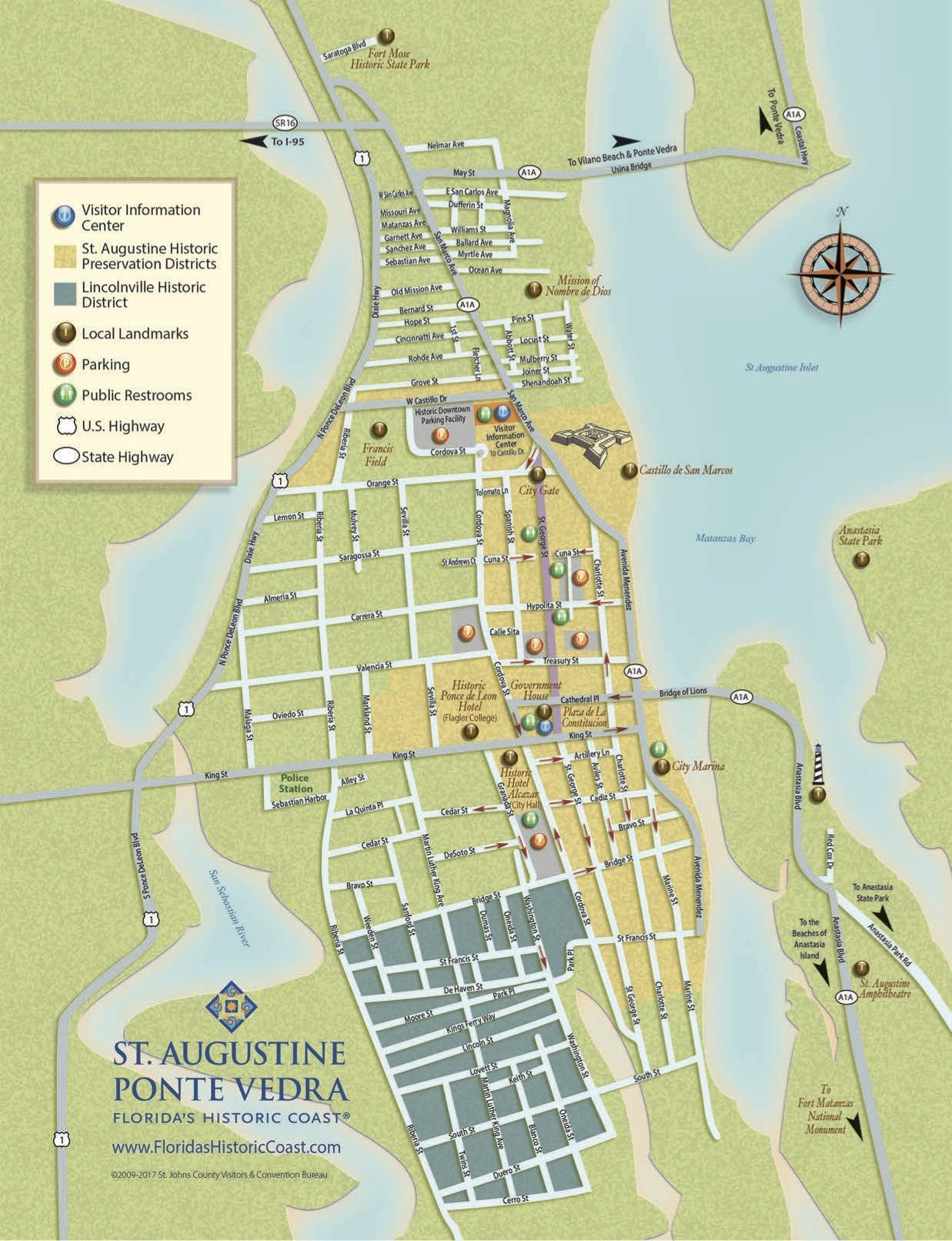 Get To Know Downtown St. Augustine With Our Printable Maps! | St - St Augustine Florida Map Of Attractions