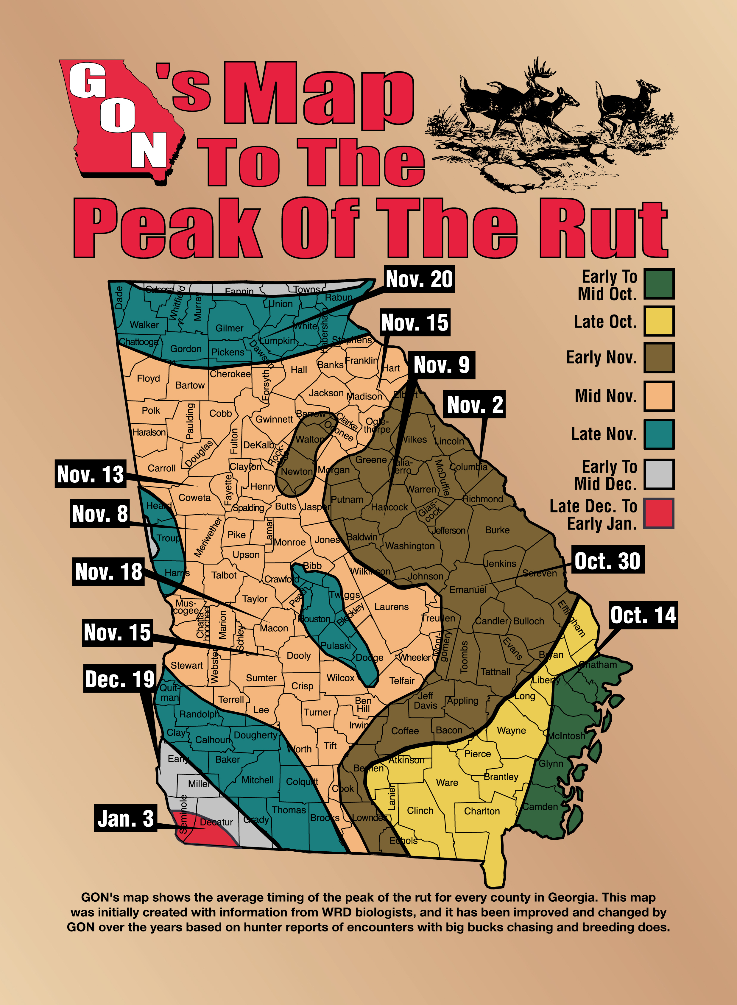 Gon&amp;#039;s Rut Map - Texas Rut Map