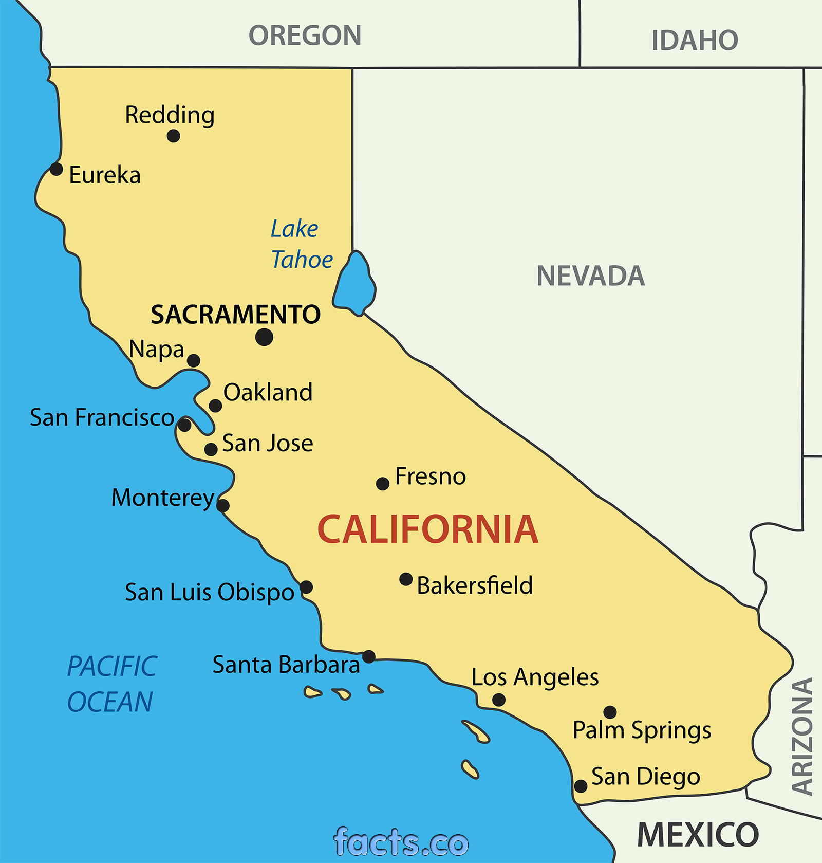 Google Maps California Cities Map California California Maps - Tahoe City California Map