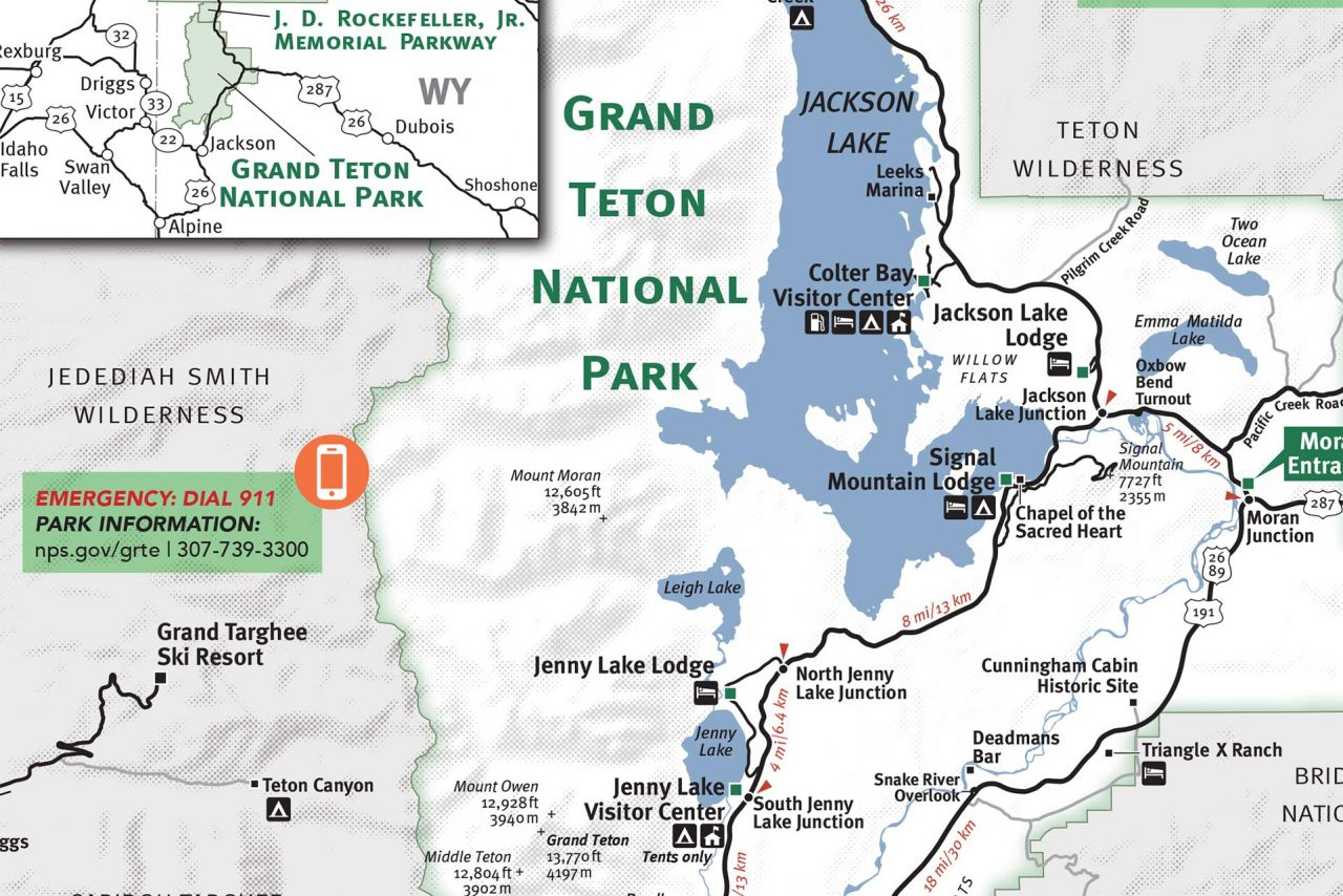 Grand Teton &amp;amp; Yellowstone National Park Map - Jackson Hole Traveler - Printable Map Of Yellowstone