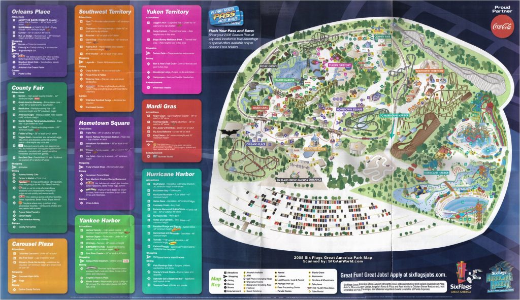 Great America California Map - Great America California Map Klipy California039s Great America Map 1 1024x591 