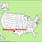 Guadalupe Mountains Location On The U.s. Map   Guadalupe California Map
