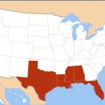 Gulf Coast Of The United States   Wikipedia   Florida Gulf Coastline Map
