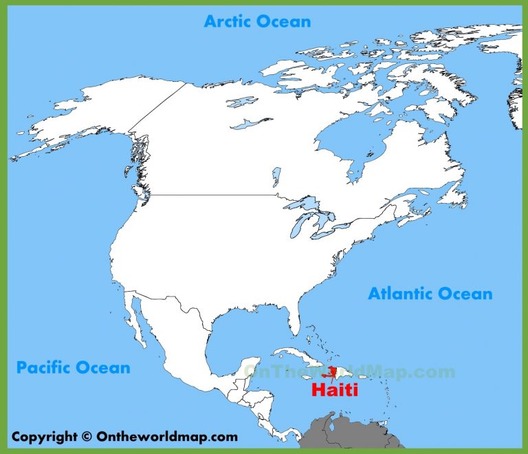 Haiti Location On The North America Map - Printable Map Of Haiti ...