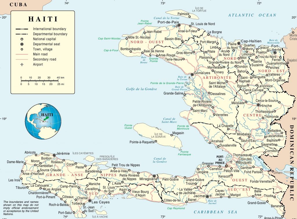 Haiti Political Map - Printable Map Of Haiti | Printable Maps