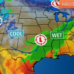 Halloween Weather Forecast: Wet Conditions From Texas To Ohio Valley   Texas Weather Map