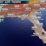 Heat Builds Along The Gulf Of Mexico   Weathernation   Florida Heat Index Map