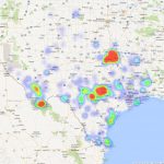Heatmap Of All Mot Observations · Inaturalist   Texas Heat Map