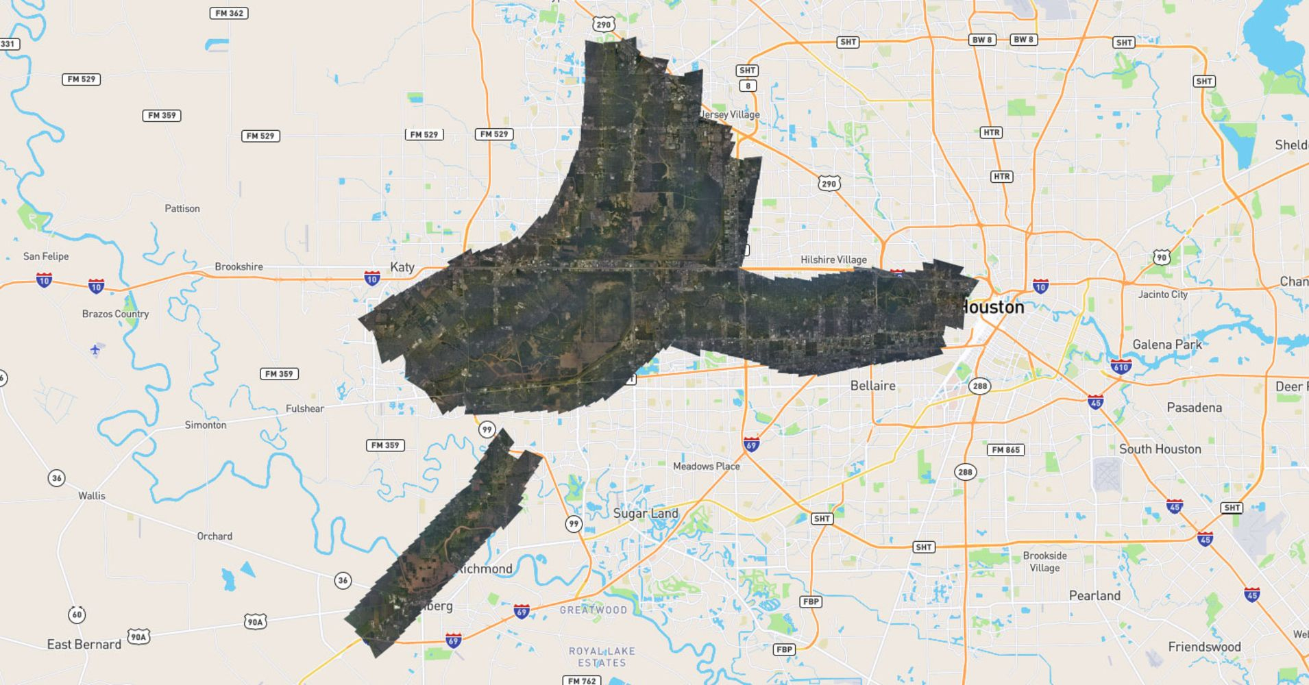 Here&amp;#039;s A Near-Real Time Aerial Photo Map Of Harvey&amp;#039;s Flooding And Damage - Houston Texas Floodplain Map