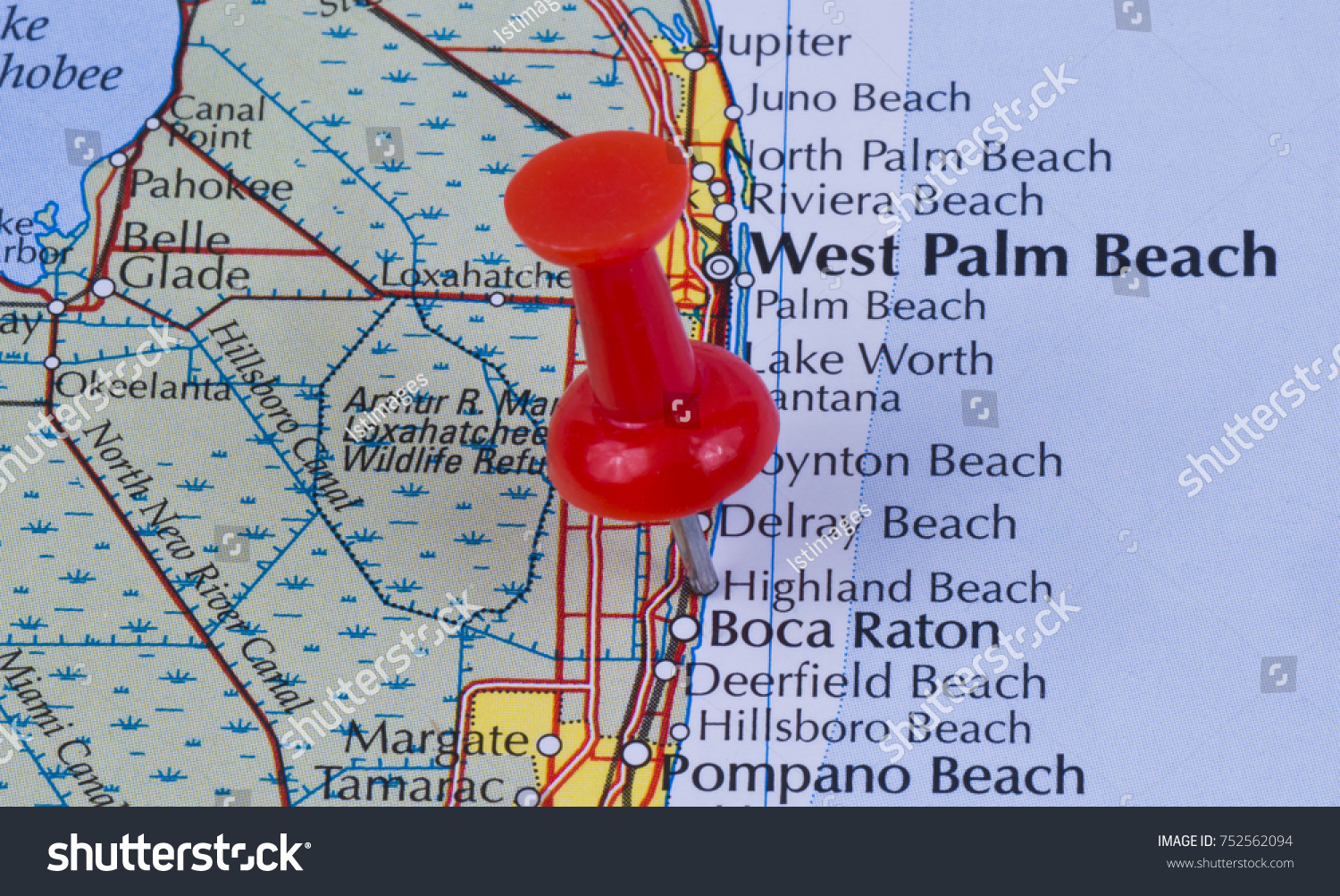 Highland Beach Florida Palm Beach County Stock Photo (Edit Now - Highland Beach Florida Map