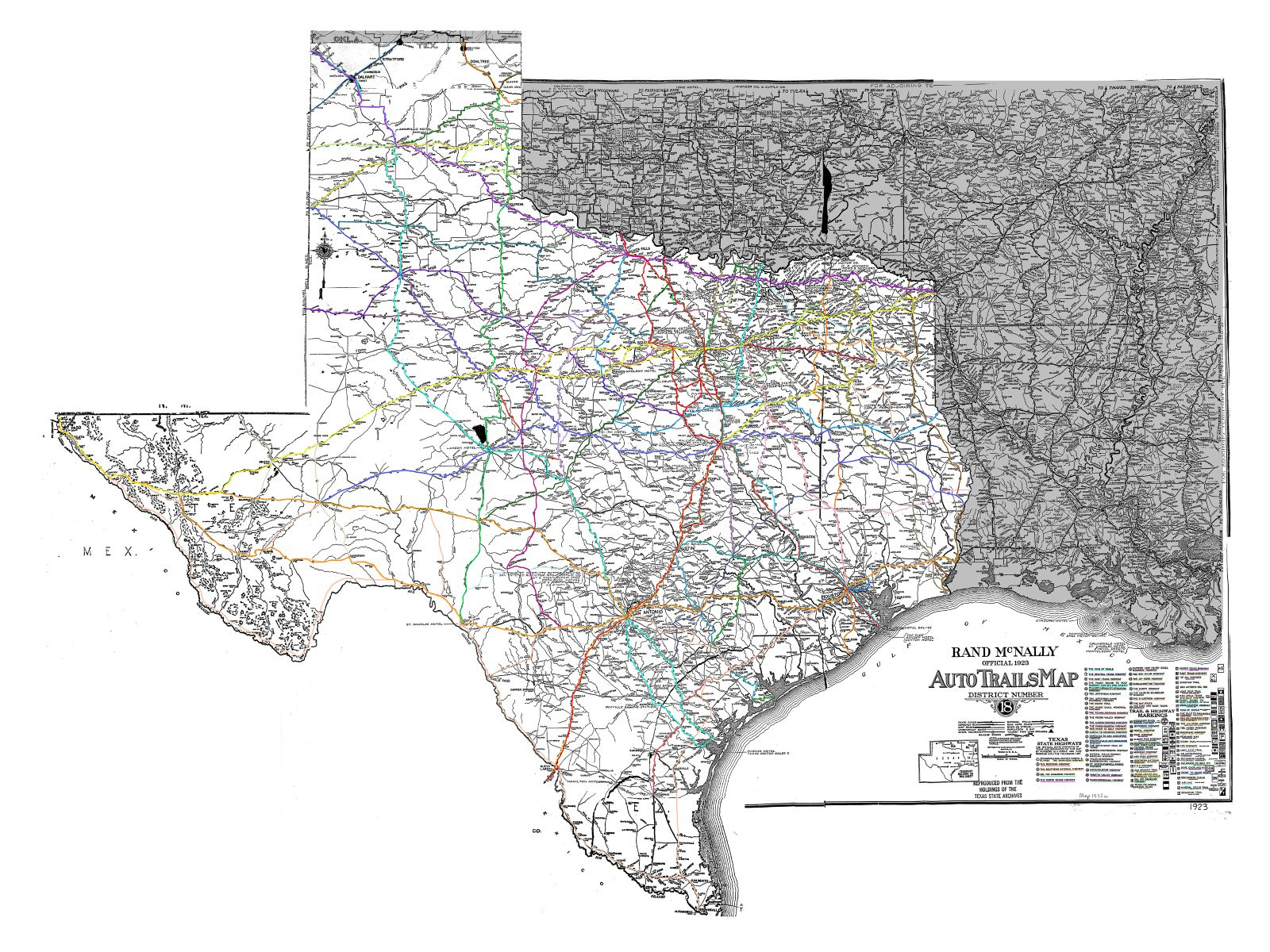 Historic Texas Highway Signage Application Available Now! - Rand Mcnally Texas Road Map