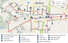 Historic Williamsburg - Colonial Williamsburg Printable Map