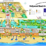 Hollywood Beach And Historic Downtown Map   Hollywood Beach Florida Map